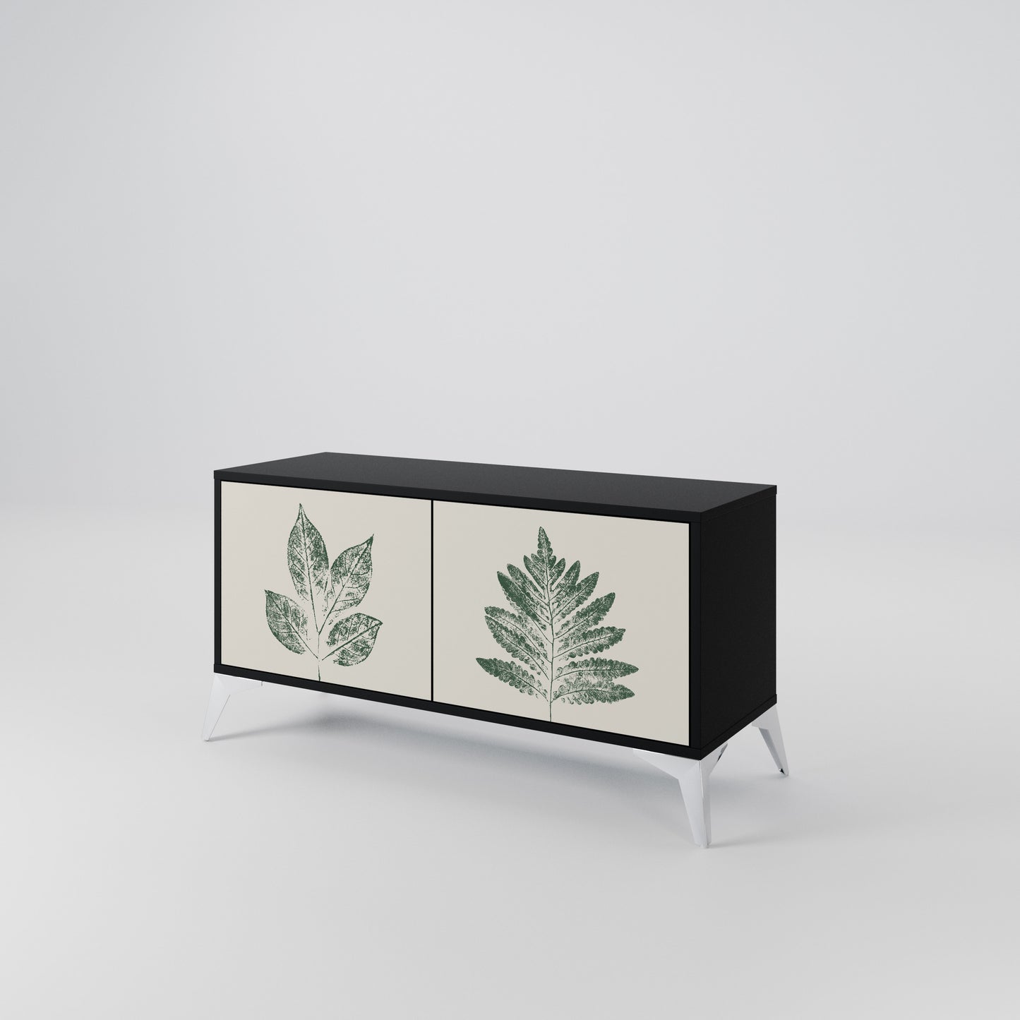 GREEN LEAFY STAMPS Mobile TV Compatto a 2 Ante