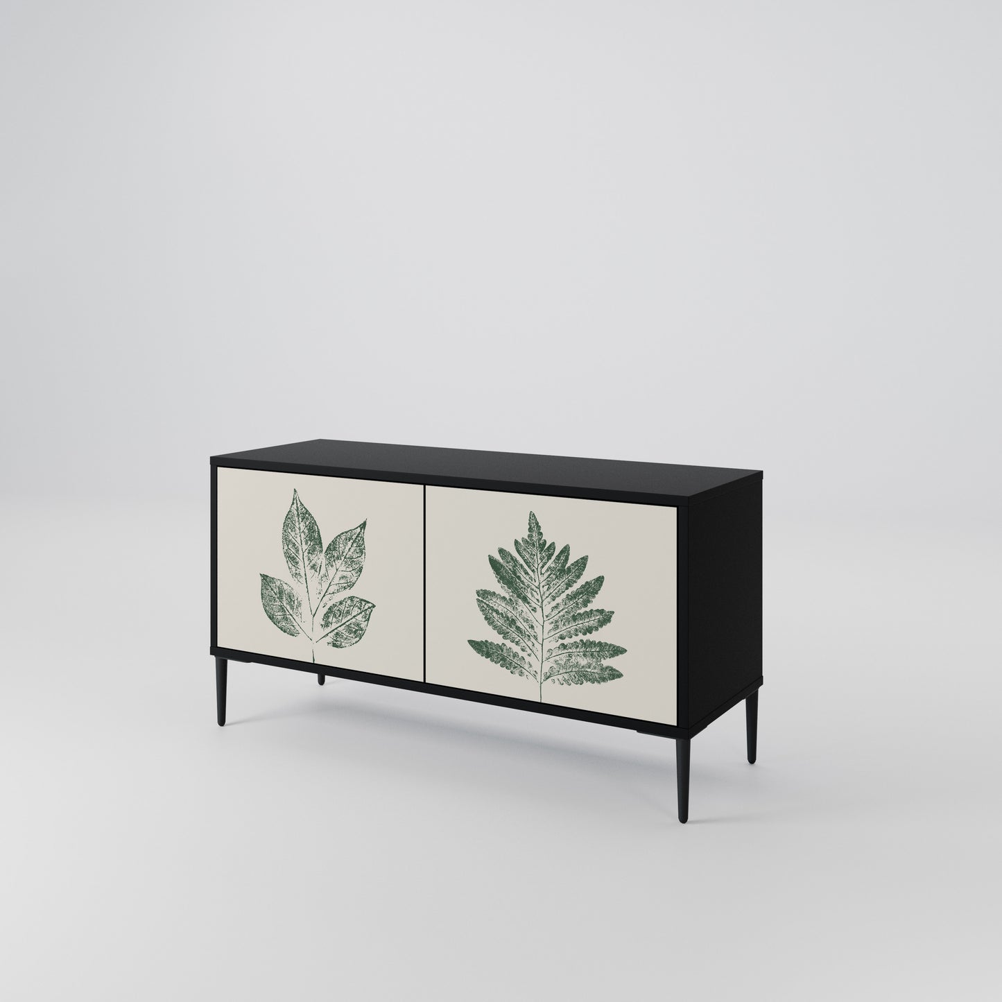 GREEN LEAFY STAMPS Mobile TV Compatto a 2 Ante