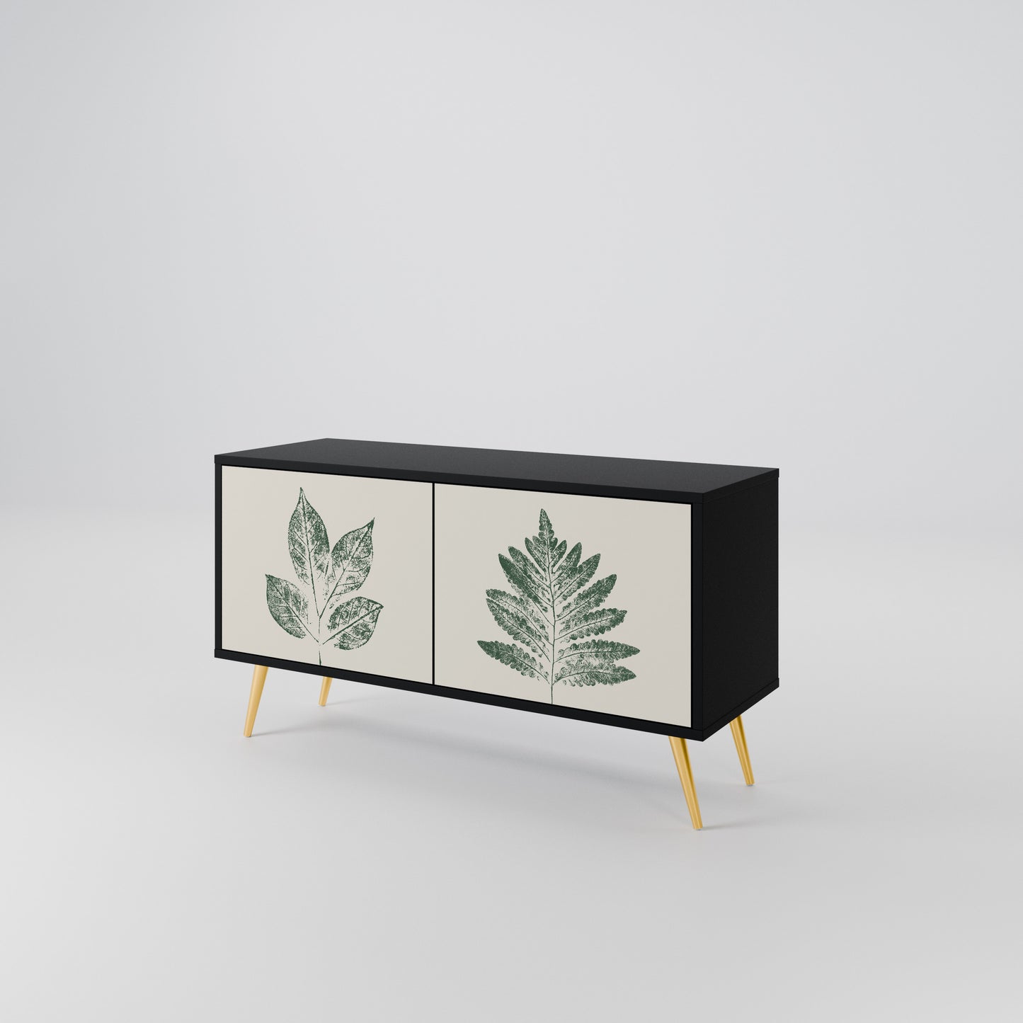 GREEN LEAFY STAMPS Mobile TV Compatto a 2 Ante