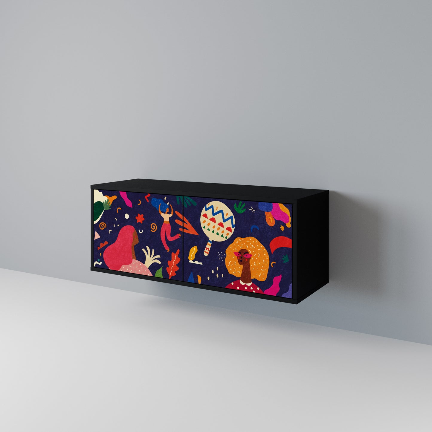 FESTIVE PLEASURES Mobile TV Compatto a 2 Ante