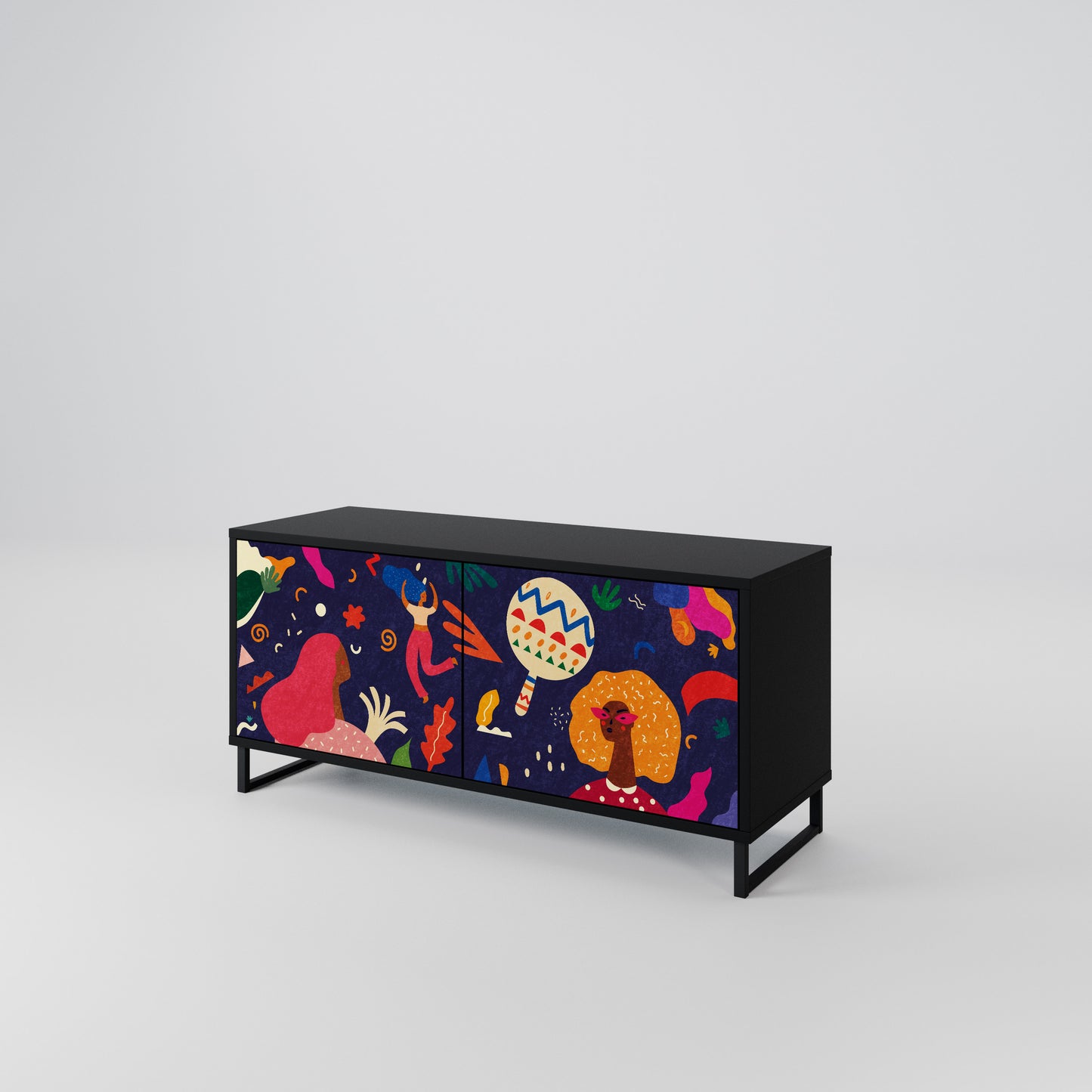 FESTIVE PLEASURES Mobile TV Compatto a 2 Ante