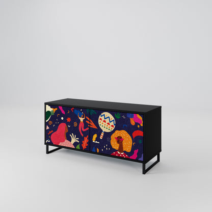 FESTIVE PLEASURES Mobile TV Compatto a 2 Ante