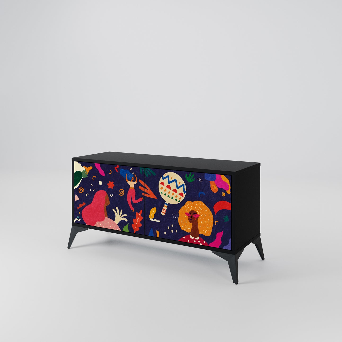 FESTIVE PLEASURES Mobile TV Compatto a 2 Ante