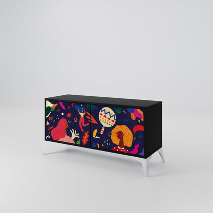 FESTIVE PLEASURES Mobile TV Compatto a 2 Ante