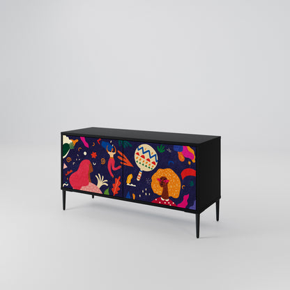FESTIVE PLEASURES Mobile TV Compatto a 2 Ante