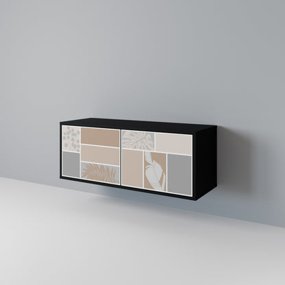 TROPICAL SHAPES Mobile TV Compatto a 2 Ante