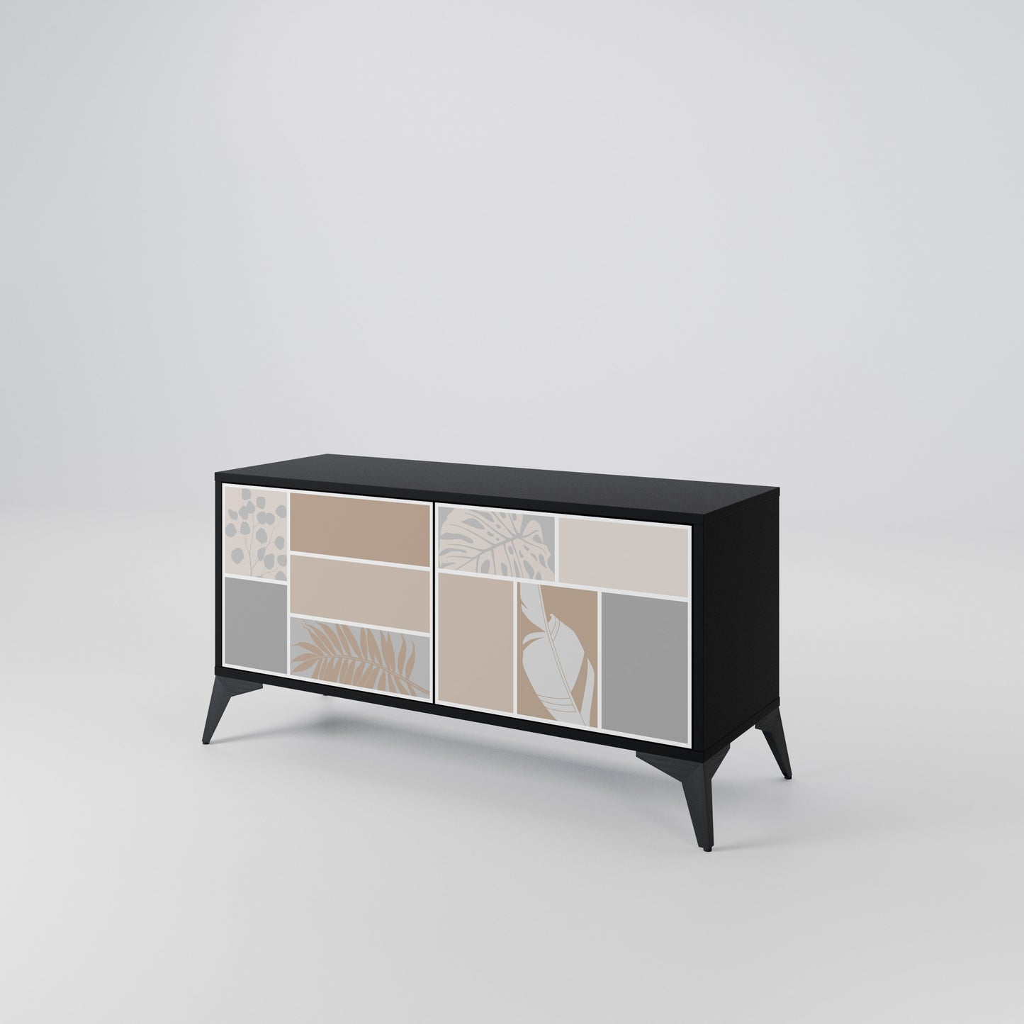 TROPICAL SHAPES Mobile TV Compatto a 2 Ante