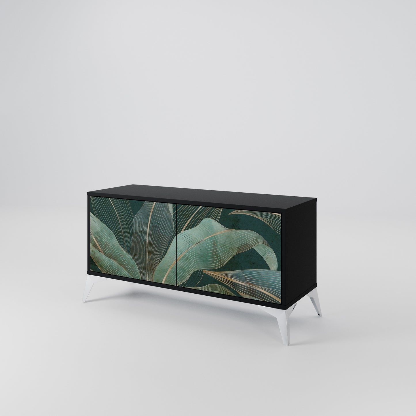 ROYAL GREEN Compact 2-Door TV Cabinet