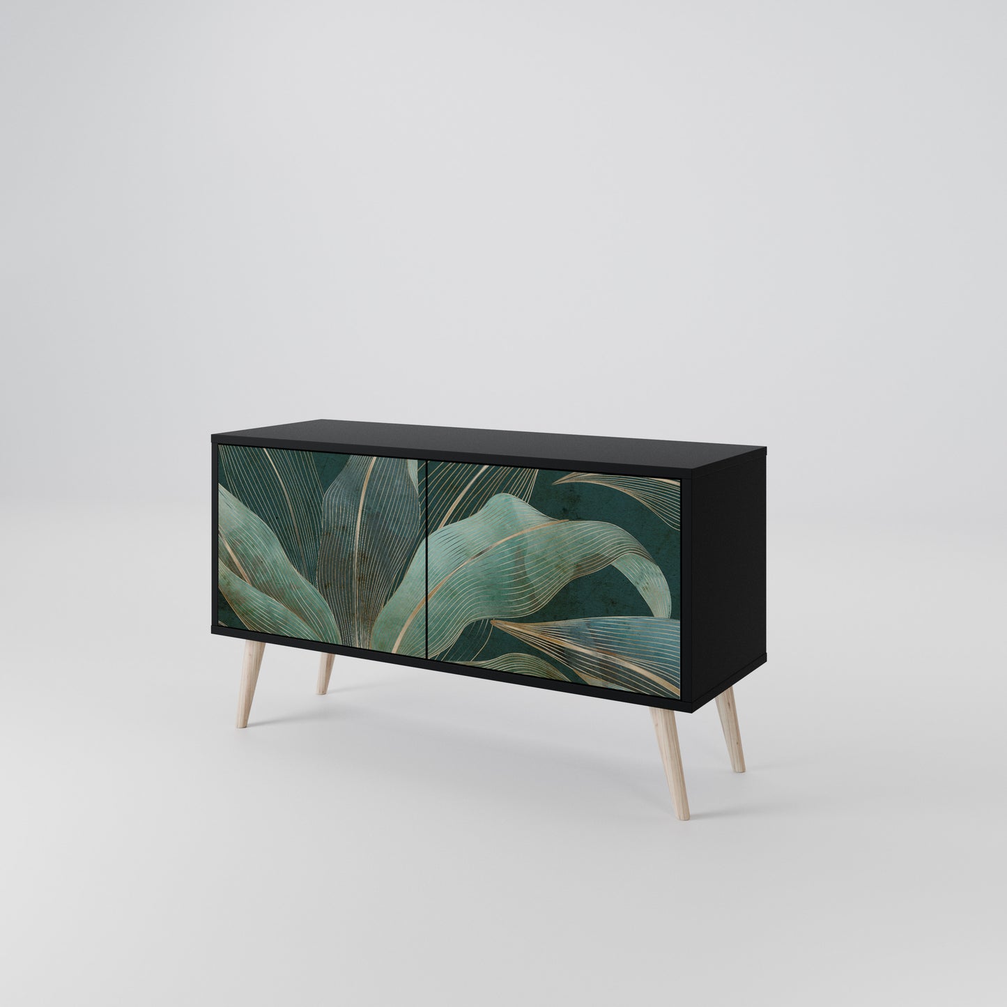 ROYAL GREEN Compact 2-Door TV Cabinet