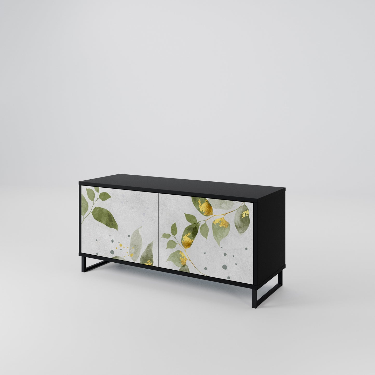 ELEGANT BOTANICS Mobile TV Compatto a 2 Ante