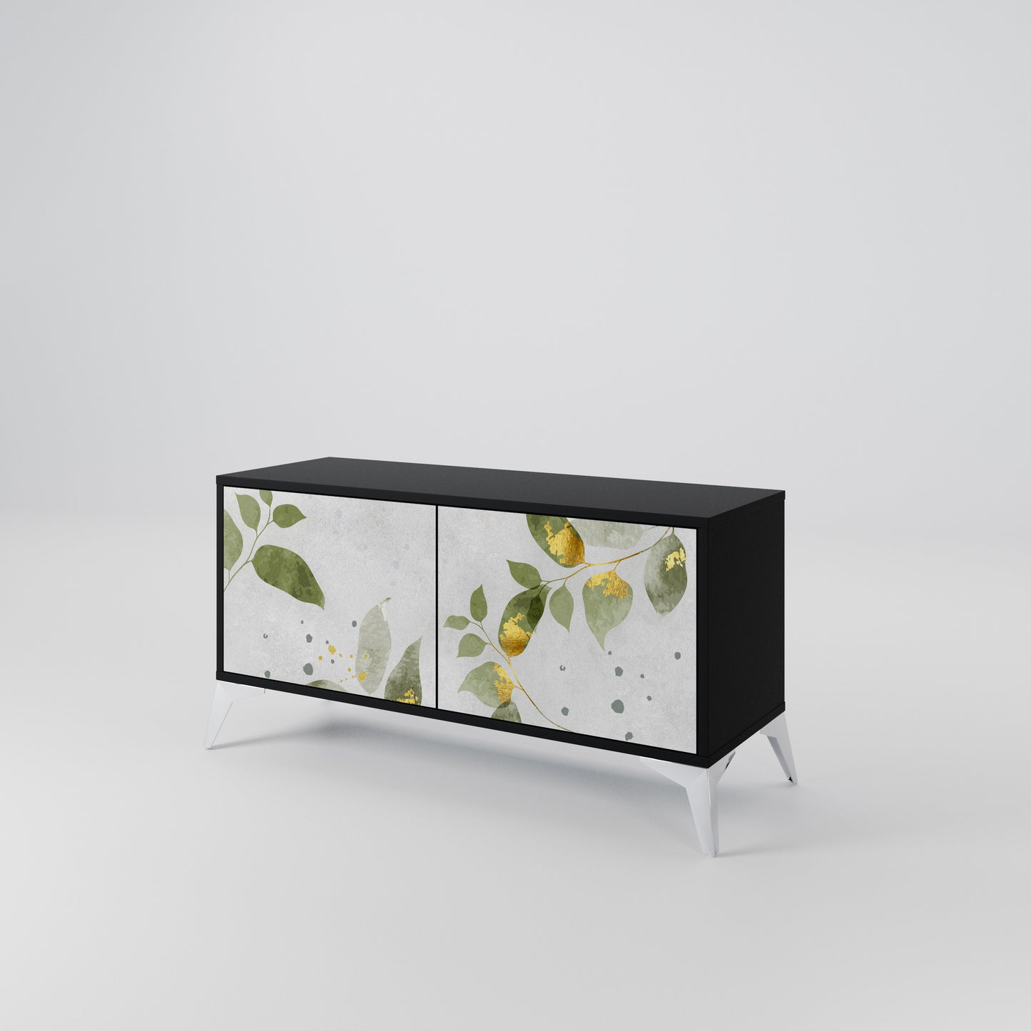 ELEGANT BOTANICS Mobile TV Compatto a 2 Ante