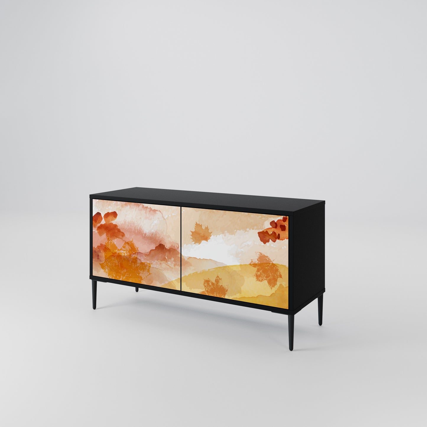 TRACES OF AUTUMN Compact 2-Door TV Cabinet