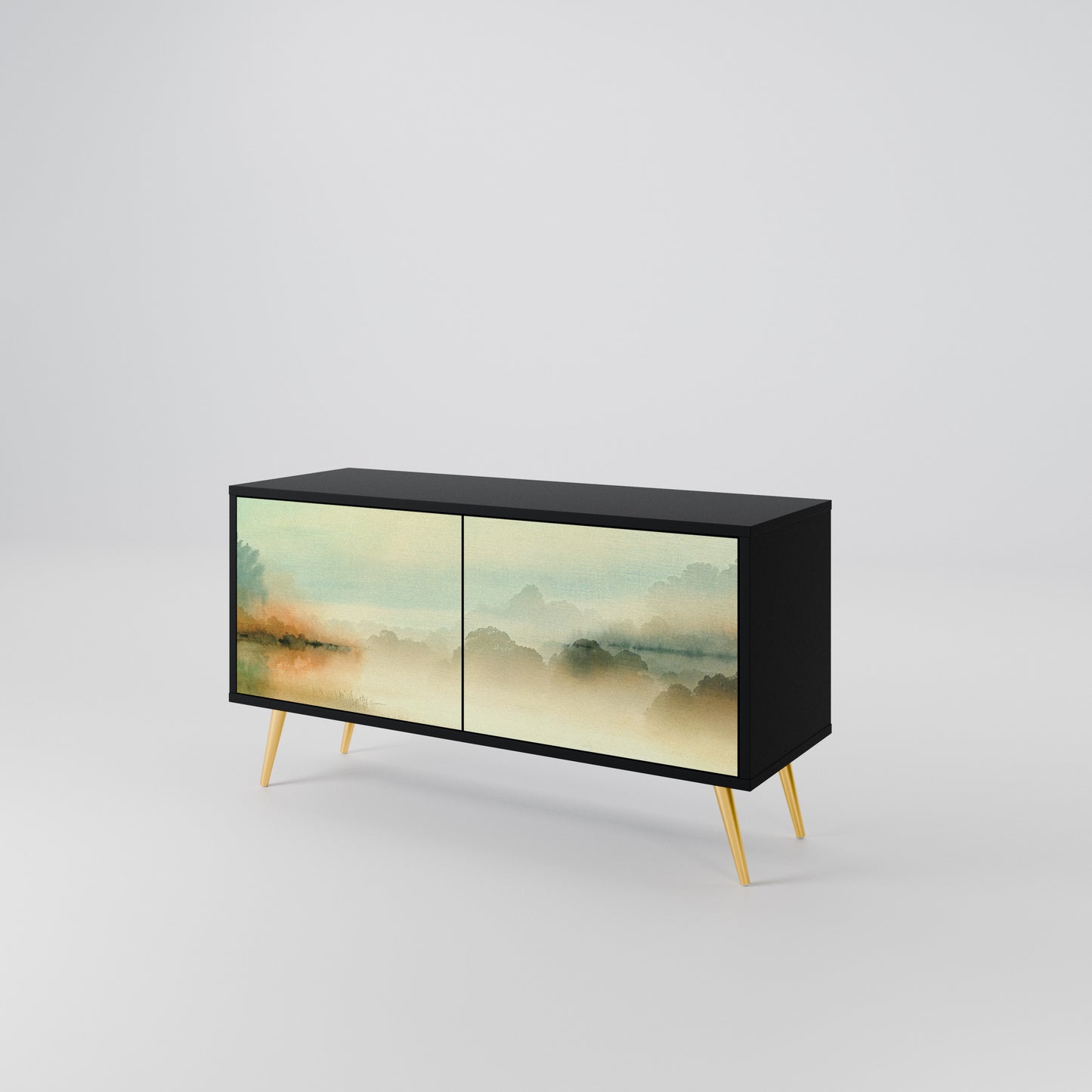 MORNING BY THE LAKE Mobile TV Compatto a 2 Ante