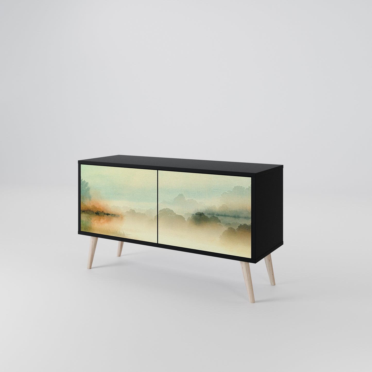 MORNING BY THE LAKE Mobile TV Compatto a 2 Ante