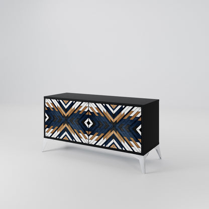 ARTFUL GEOMETRY Mobile TV Compatto a 2 Ante