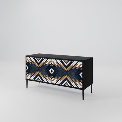 ARTFUL GEOMETRY Mobile TV Compatto a 2 Ante
