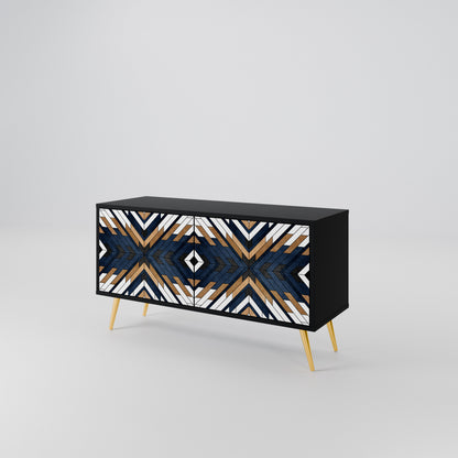 ARTFUL GEOMETRY Mobile TV Compatto a 2 Ante