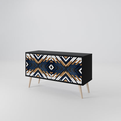 ARTFUL GEOMETRY Mobile TV Compatto a 2 Ante