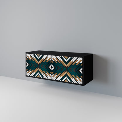 ARTISTIC GEOMETRY Mobile TV Compatto a 2 Ante