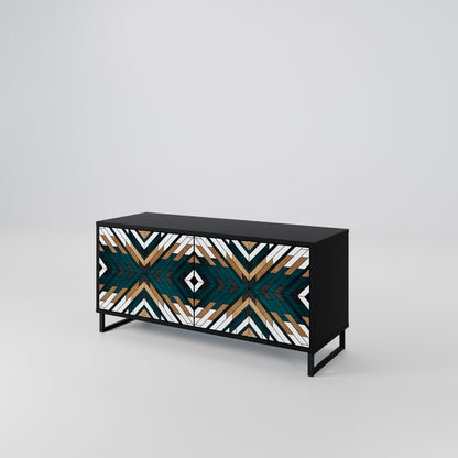 ARTISTIC GEOMETRY Mobile TV Compatto a 2 Ante