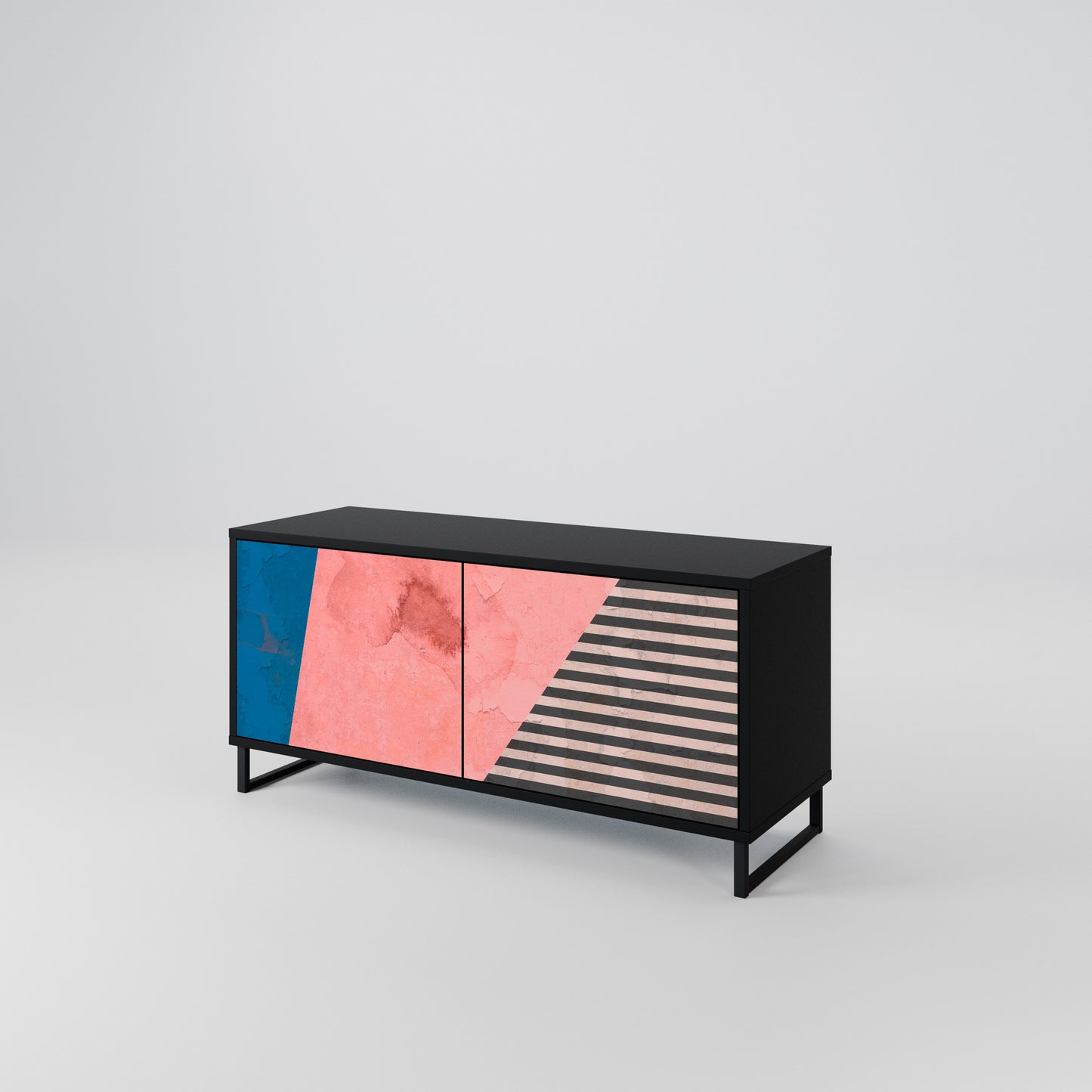 GLAMOROUS STRIPE Mobile TV Compatto a 2 Ante