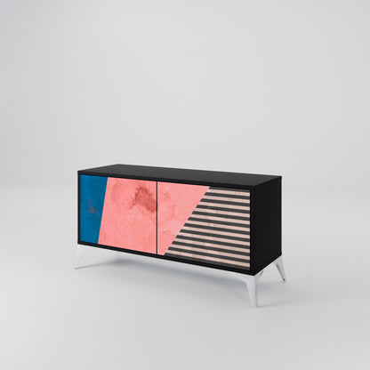 GLAMOROUS STRIPE Mobile TV Compatto a 2 Ante
