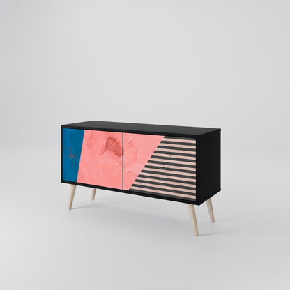 GLAMOROUS STRIPE Mobile TV Compatto a 2 Ante