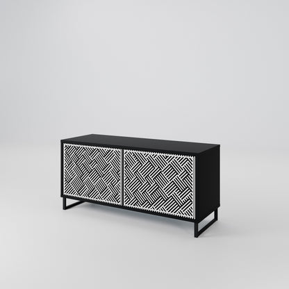 TEMPORARY SEQUENCE Compact 2-Door TV Cabinet