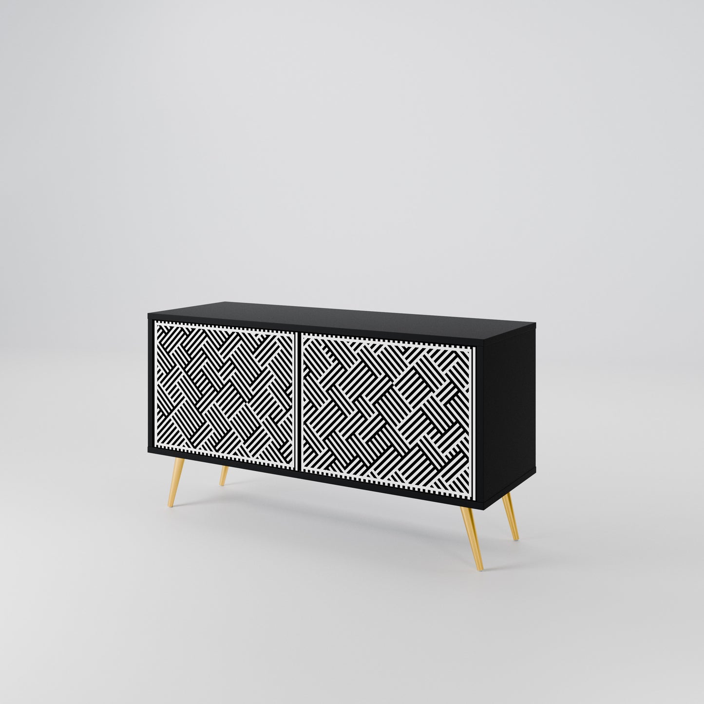 TEMPORARY SEQUENCE Compact 2-Door TV Cabinet