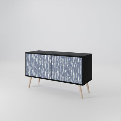GRAPHITE RAIN Compact 2-Door TV Cabinet