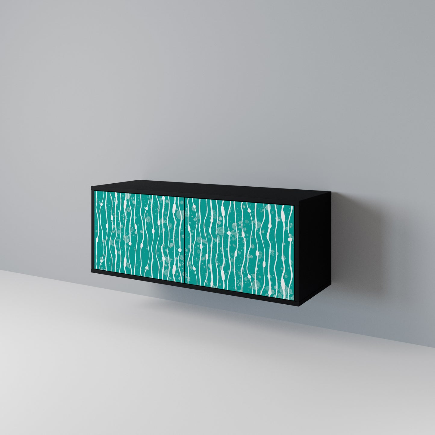 TURQUOISE RAIN Mobile TV Compatto a 2 Ante