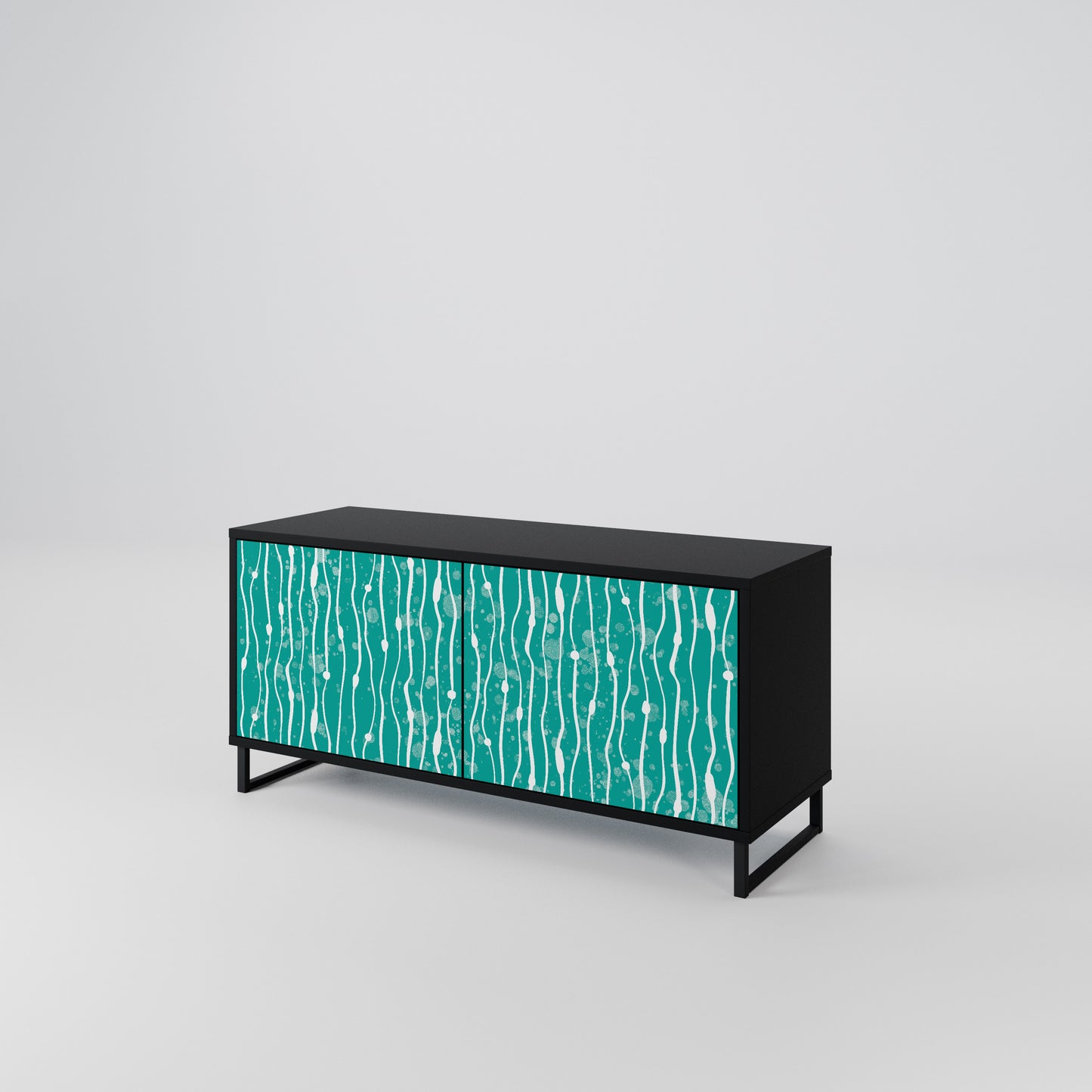 TURQUOISE RAIN Mobile TV Compatto a 2 Ante