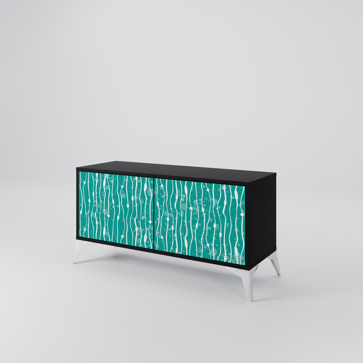 TURQUOISE RAIN Mobile TV Compatto a 2 Ante