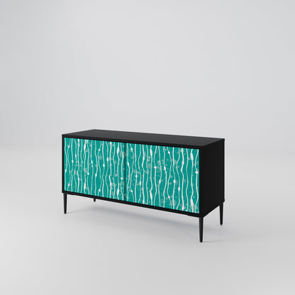 TURQUOISE RAIN Mobile TV Compatto a 2 Ante