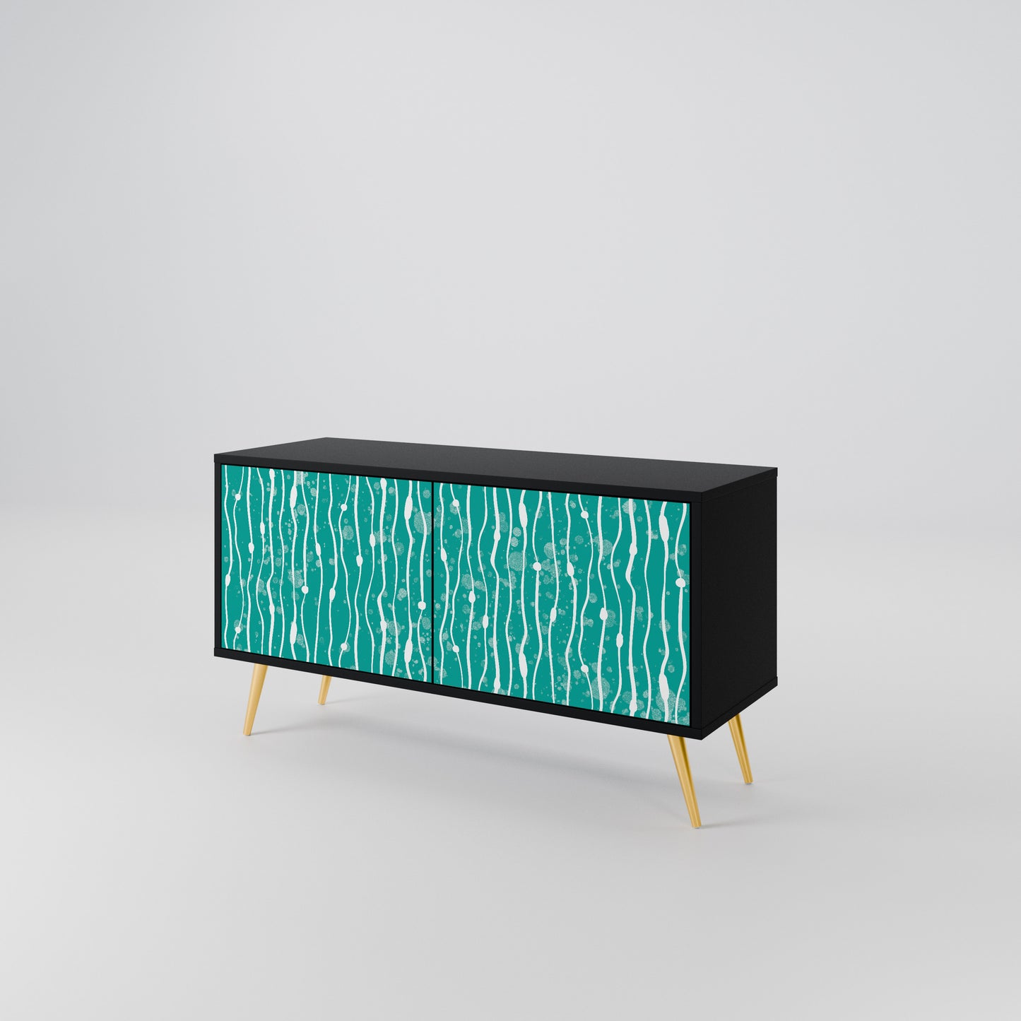 TURQUOISE RAIN Mobile TV Compatto a 2 Ante