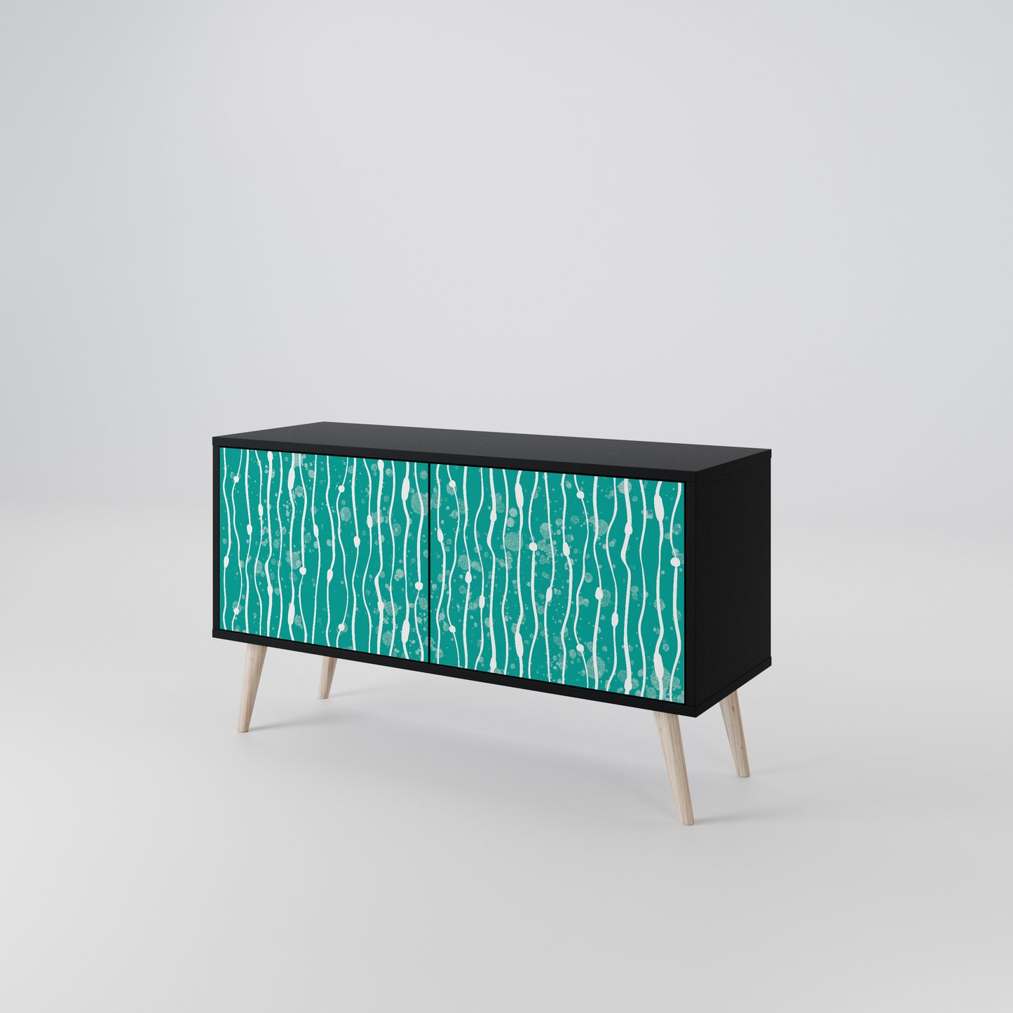 TURQUOISE RAIN Mobile TV Compatto a 2 Ante