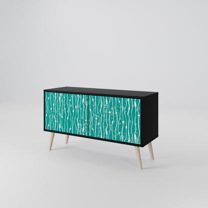 TURQUOISE RAIN Mobile TV Compatto a 2 Ante