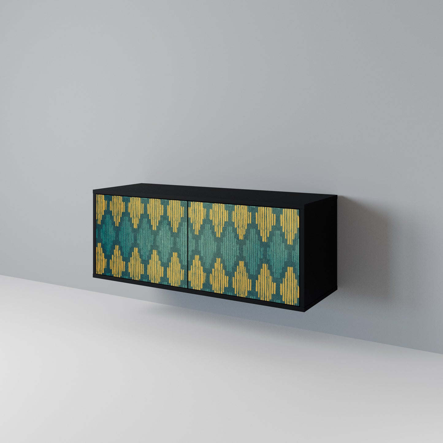 POLYGONS Compact 2-Door TV Cabinet