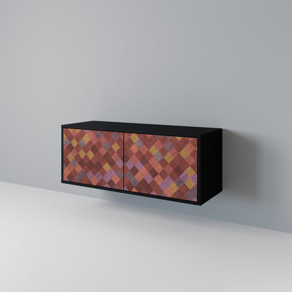 PAINTED SQUARES Mobile TV Compatto a 2 Ante
