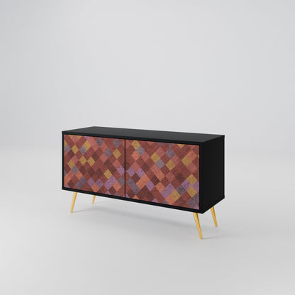 PAINTED SQUARES Mobile TV Compatto a 2 Ante