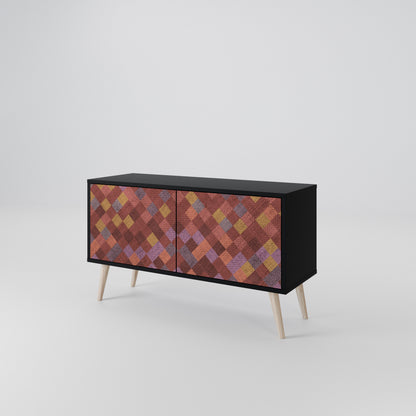 PAINTED SQUARES Mobile TV Compatto a 2 Ante