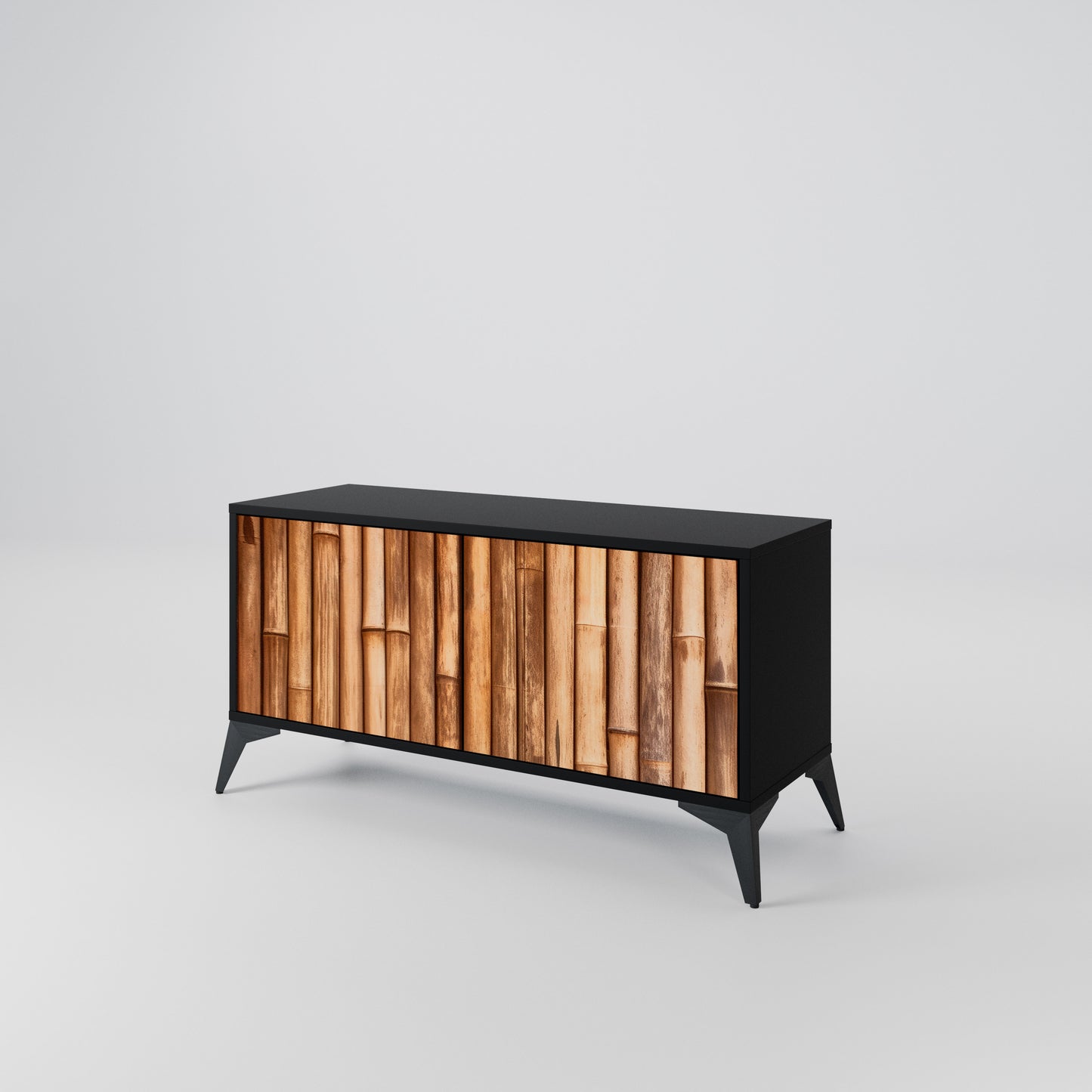 NATURAL WOOD Mobile TV Compatto a 2 Ante