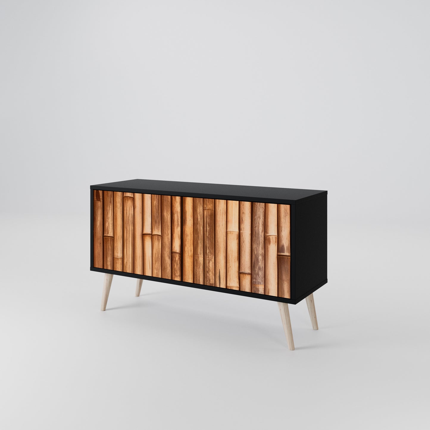 NATURAL WOOD Mobile TV Compatto a 2 Ante