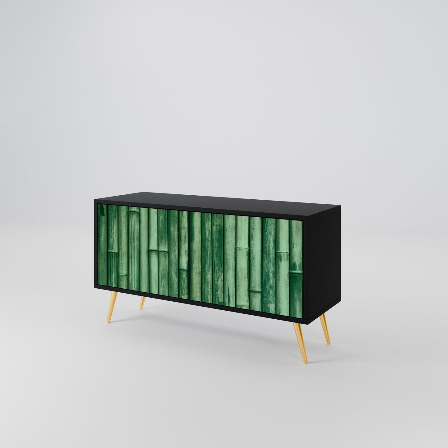 NATURAL GREEN Compact 2-Door TV Cabinet