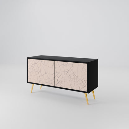 CERAMIC TEXTURE Compact 2-Door TV Cabinet