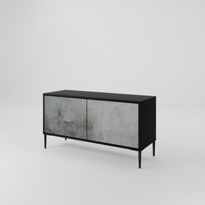 CONCRETE WALL Mobile TV Compatto a 2 Ante