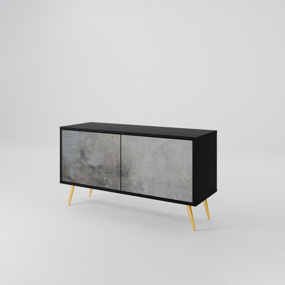 CONCRETE WALL Mobile TV Compatto a 2 Ante
