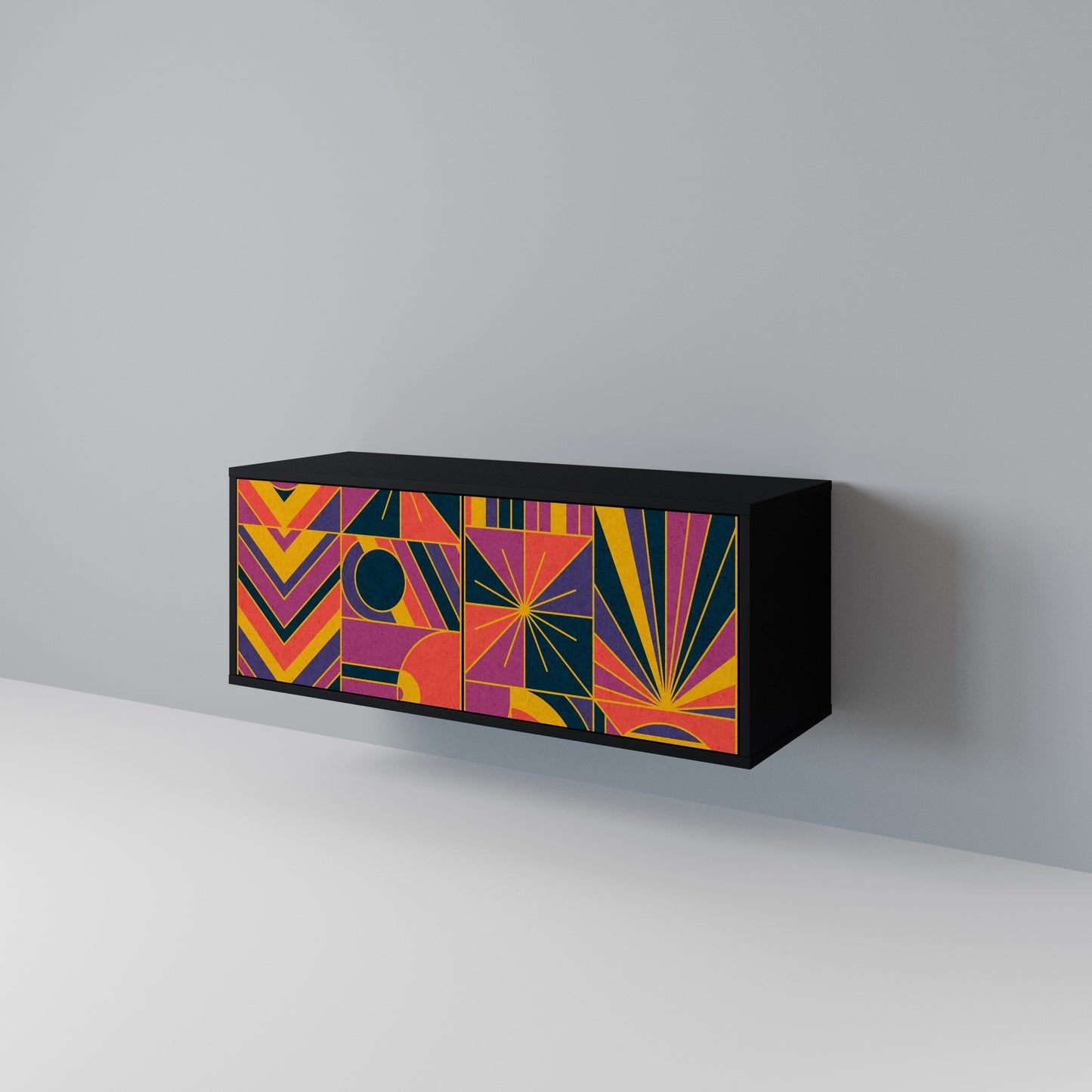 ELECTRIC PATTERNS Mobile TV Compatto a 2 Ante
