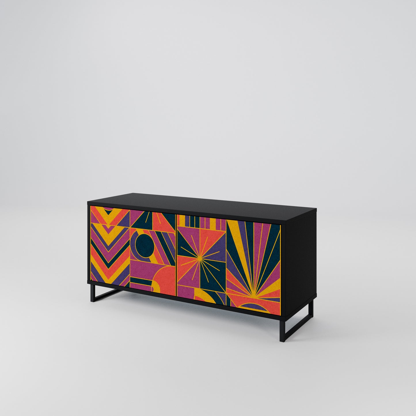 ELECTRIC PATTERNS Mobile TV Compatto a 2 Ante