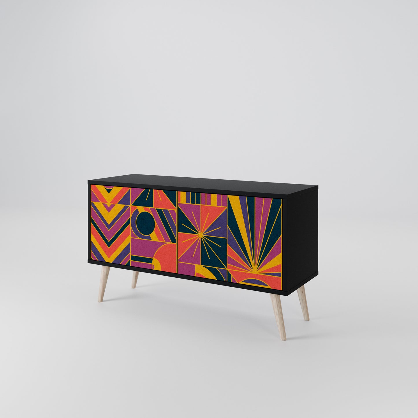 ELECTRIC PATTERNS Mobile TV Compatto a 2 Ante